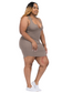 Curves Calling Ribbed Mini Tank Dress