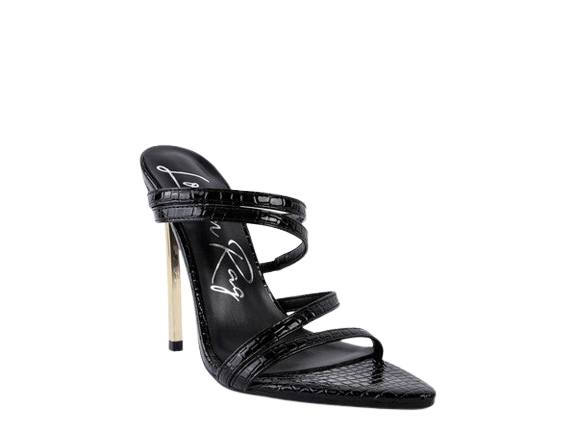 NEW AFFAIR Metal High Heeled Sandals