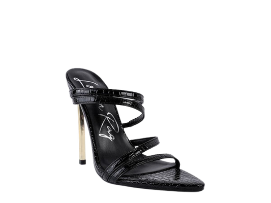 NEW AFFAIR Metal High Heeled Sandals
