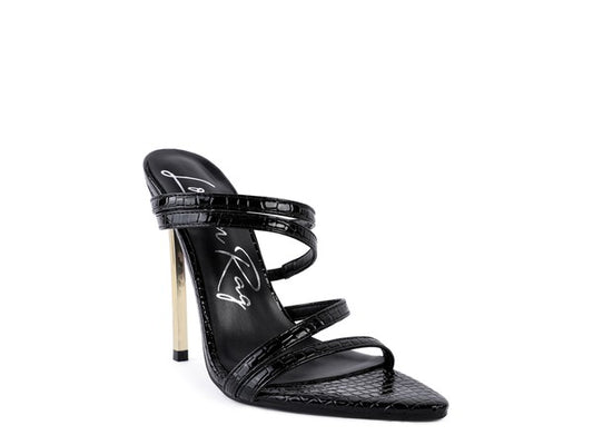 NEW AFFAIR Metal High Heeled Sandals