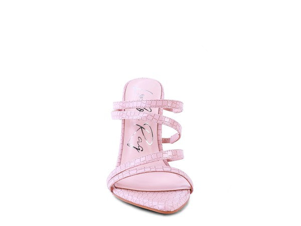 NEW AFFAIR Metal High Heeled Sandals