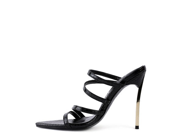 NEW AFFAIR Metal High Heeled Sandals
