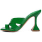 SNATCHED TOE RING HEELED SANDALS