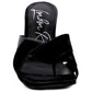 SNATCHED TOE RING HEELED SANDALS