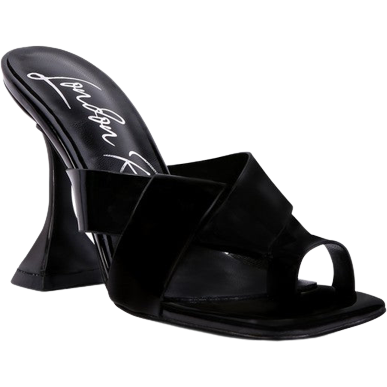 SNATCHED TOE RING HEELED SANDALS